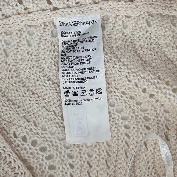 Zimmermann Junie Knit Shorts Cotton Scalloped Hem - Picture 4 of 8